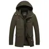 Jaqueta de trabalho HTN resistente ao desgaste estilo americano para homens, outono e inverno, corte solto, tamanho grande, forrada com fleece, casaco de algodão espessado, tamanho extra grande