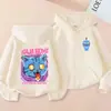 Nueva Sudadera con Cremallera y Estampado de Dibujos Animados Anime Estilo Kpop de Amazon para Niños, Suelta y Casual