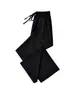 Calça de Seda de Gelo Wide Leg para Mulheres, Verão Fina de Cintura Alta Fluida 2026 Novo Estilo, Fresca Casual Solta Retas à Prova de Mosquitos