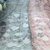 Tecido de Renda Fino de Verão, Renda Jacquard Bicolor Tipo Algodão com Desenho Floral Vazado, Fabricante de Tecido de Renda