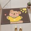 Tapete antiderrapante para porta de banheiro de lama de diatomáceas personalizado Tapete absorvente para pés de porta de banheiro Tapete macio de secagem rápida de lama de diatomáceas