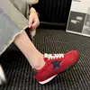 Zapatos de entrenamiento alemanes de cordones de cuero, zapatos de estrella estilo retro para mujer, nuevos zapatos deportivos casuales de otoño 2026, zapatos de Forrest Gump