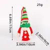Decoración Navideña Transfronteriza Muñeco Rudolph con Lentejuelas y Luces Muñeco Enano Luminoso sin Rostro Adornos