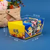 Caixa de Embalagem Tendência Estilo Chinês Espessa Não Dobrável para Frango Frito, Caixa para Nuggets de Frango, Caixa de Papel à Prova de Óleo para Asas de Frango para Levar, Caixa de Papel Atacado