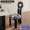 Silla de Comedor Vintage de Madera Maciza Estilo Francés, Silla con Respaldo para Uso Doméstico, Silla Nórdica, Silla con Respaldo de Diseñador Mid-Century, Silla de Tocador Minimalista, Clave