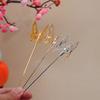 Nueva horquilla de mariposa, accesorios para el cabello Hanfu antiguos hechos a mano, horquilla de mariposa Zhuang Sheng Xiao Meng, accesorios para la cabeza con revestimiento de electroforesis.