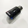 Directo de fábrica satinado Nuevo silenciador de borde recto rizado fibra de carbono tubo de escape de coche modificado garganta de cola