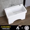Lavabo con Balcón Lavabo de Lavandería Lavabo Integrado para Trapeador Lavabo para Trapeador Agua para Lavar Trapeador Lavabo para Trapeador Cerámico Tabla de Lavar Automática