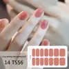 Adesivos para Manicure em Gel Sem Luz de 14 Dedos Popular na Temu Transfronteiriça Adesivos de Unha à Prova d'Água de Longa Duração