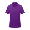 Camisas Polo Transfronteiriças com Impressão de Logotipo Personalizado para Uniformes Corporativos de Trabalho, Deslocamento para o Trabalho, Manga Curta com Gola Polo