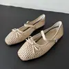 Outono 2026 Novos Sapatos Femininos Planos Elegantes Versáteis com Tira de Fivela Laço Grande Venda por Atacado
