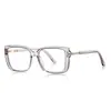 Gafas Cuadradas Anti-Luz Azul 2237 Estilo Normcore Americano Montura Óptica para Mujeres con Rostros Grandes, Gafas Planas Esenciales para un Aspecto Adelgazante durante la Ropa de Trabajo