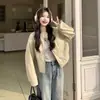 Moda Casual Dulce Reductora de Edad Simple Elegante Holgada Estilo Coreano Chaqueta de Cuero con Diseño Único Otoño 2026
