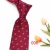 Lyle vinho tinto Gravata Masculina Retro Noivo Casamento Gravata Listrada Poliéster Seda Gravata Negócios Fabricantes em estoque