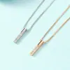 Collar Rectangular con Tachuelas de Diamante de Estilo Nuevo de Verano Fresco y Sencillo para Mujer, Colgante de Cadena Hueso de Serpiente, Cadena Larga para Clavícula para Mujer