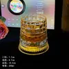 Producto Creativo de ModaViene con un Posavasos BrillanteVaso de Whisky Giratorio Brillante, Vaso Giratorio para Aliviar el Estrés
