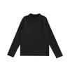 Camiseta Básica de Manga Larga para Niña Wuri Boo, Cuello Semi Alto, Color Sólido, Invierno, Linda, Divertida, Niños, Cortavientos, Cálida, Todas las Combinaciones