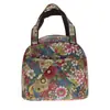 Bolsa de almuerzo grande de tela Oxford impresa de doble capa, bolso de mano, lindo, impermeable, bolsa para lonchera, bolsa para lonchera, venta al por mayor