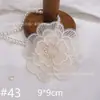 60 Tipos de Flores y Mariposas Bordadas en Beige Materiales Decorativos, Adornos para Ropa, Accesorios de Bordado, Arte Textil, Accesorios Textiles para el Hogar