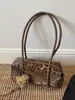 Bolso de Hombro Pequeño Cuadrado con Estampado de Leopardo Retro para Viajes Diarios 2026 Nuevo Estilo Moda Versátil Bolso de Hombro Único Gran Capacidad