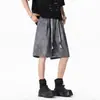 Shorts Tie-Dye Sucios Estilo Americano, Moda Masculina de Verano Pantalones Casuales Rectos, Pantalones de Cinco Puntos con Cordón, Talla Grande Oversize