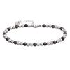 Amz Metal Aço Inoxidável Areia Dourada Contas Cor Mista Pulseira Bicolor Que Não Desbota High-End Lavável Joia de Mão Feminina