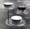 Soporte de exhibición de escalera acrílico transparente desmontable para cosméticos, aceites esenciales, lápiz labial y exhibición de modelos de bolsos