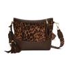 Bolso de Hombro Ancho Estilo Occidental 2024 Nueva Moda Estampado de Leopardo Bolso de Mujer Retro Bandolera de Un Solo Hombro Bolso Vagabundo Combinable