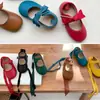 Nuevos Zapatos de Cuero Suave para Niñas Otoño 2022, Zapatos de Baile para Jardín de Infancia, Zapatos de Cuero con Velcro