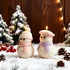 Cachecol de Tricô 3D Estéreo Estilo Novo de Natal Chapéu de Lã Padrão de Floco de Neve Boneco de Neve Vela Gesso Silicone Molde
