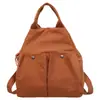 Mochila leve para estudante, grande capacidade, bolsa de ombro dupla, estilo coreano de nicho, nova coleção Outono 2026, simples, bolsa transversal para mulheres