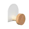 Gancho para Mochila de Puerta de Dopamina Gancho de Pared para Baño Sin Taladro Almacenamiento de Entrada Perchero para Sombrero y Llaves Gancho Adhesivo de Madera Maciza Sin Marcas