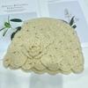 Chapéu Feminino Outono e Inverno Japonês Doce Tridimensional Flor Lã Bolsa Cabeça Cap Celebridade Elegante Malha Melão Pele Cap Pullover Cap
