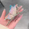 Pinza para el Cabello de Mariposa en la Rama, Diseño de Nicho Estilo Súper Hada, Pinza Grande para el Cabello, Elegante de Gama Alta, Nueva Pinza de Tiburón para el Cabello para Mujeres