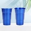 Taza Reutilizable de Aluminio, Taza Creativa para Cerveza, Taza Escalonada, Taza de Aluminio para Bebidas Frías, Taza de Agua de Alúmina Metálica, Taza Ecológica