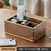 Caja de Almacenamiento de Escritorio de Madera Control Remoto Mesa de Centro de Oficina Papelería Artículos Varios Organizador de Compartimentos Caja de Almacenamiento Portalápices