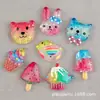 Pasador Material Brillante Diadema Conejo Helado Accesorios para el Cabello DIY Panda Rojo Helado Pájaro Hebilla de Zapato Decoración DIY