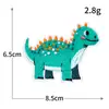 Bordado de Computadora Original de Dinosaurio Animales Lindos de Dibujos Animados Parches de Tela Accesorios para Ropa Agujeros DIY Parche Adhesivo