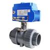 Válvula de esfera elétrica UPVC Q911F-16 chave tipo interruptor de esfera de duas vias de plástico I-TORK Válvula de esfera de plástico tipo rosca (Union socket)