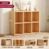 Estante de Livros Armário de Grade Doméstico Armário de Armazenamento Multicamadas Armário Lateral Integrado de Parede Armário de Armazenamento de Chão Armário de Armazenamento Simples para Sala de Estar