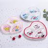 Vajilla de melamina, plato creativo para niños, plato para comer para bebés, plato de subalimento con dibujos animados anticaídas, vajilla para niños al por mayor