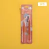 Pinça para cílios postiços 1 PC pinça rosa pinça reta cotovelo plana pinça ESD pinça para diário pinça cola bastão