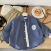 Camisa Infantil Bangcheng 2026 Otoño Nueva Estilo Coreano Camisa a Cuadros de Manga Larga para Niños Pequeños Moda Primavera Top