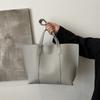 Bolso de mujer de otoño e invierno 2024, nuevo, de color liso, bolso de mano de gran capacidad, bolso de hombro, bolso de hombro a la moda que combina con todo para mujer