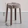 Bancos de plástico engrosados para uso doméstico, apilables, adecuados para mesas de comedor, como sillas de repuesto o como sillas de molino de viento/taburetes de remolino