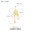 Estilo Chino Antiguo Corazón Ovalado Cuentas de Transferencia Cuentas Espaciadoras Portador Vacío Chapado en Oro de 18 Quilates Pulsera de Cuentas Pulsera Accesorios DIY Material