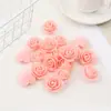 Flor de Espuma Artificial Duofu Flor Rosa Cabeza Hecha a Mano DIY Haciendo Cabeza de Flor Pequeña Fondo de Fotografía Accesorios de Flores Artificiales Materiales