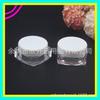 Botella Cuadrada Blanca Recargable 10g Botella Cuadrada para Crema Botella de Muestra para Crema Facial 10ML Botella para Polvo con Brillo Botella de Belleza Recargable