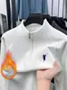 Comércio Exterior Transfronteiriço Outono e Inverno Moletom Masculino Meio Zíper Gola Alta Algodão Manga Longa Casual Jaqueta de Alto Padrão Atacado