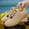 Comercio exterior al por mayor zapatos casuales de primavera malla tejida voladora para hombre moda coreana ligeros cómodos zapatos Forrest Gump zapatilla deportiva
